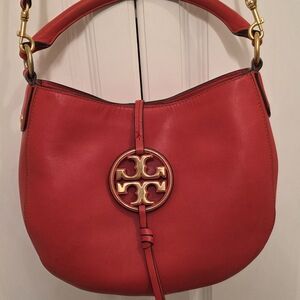 Tory Burch Bold Red Hobo Bag